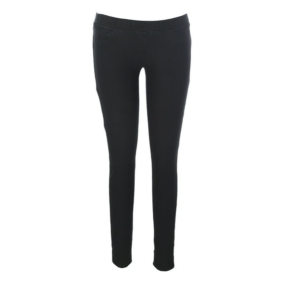 JAGGY Women's Stretch Leggings, 26, Black