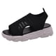 thumbnail image 1 of Sandalias de verano para mujer, sandalias de cabeza redonda de malla, sandalias cómodas informales a la moda, zapatos de playa con punta abierta y plataforma blanca para mujer 37 Gao Jinjia LED, 1 of 2