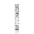thumbnail image 4 of DIAMOND CLUB 3 Carat Lab Grown Diamond Emerald Eternity Ring 14K White Gold (VS1, F Color), Eternity Style Ring, 4 of 6