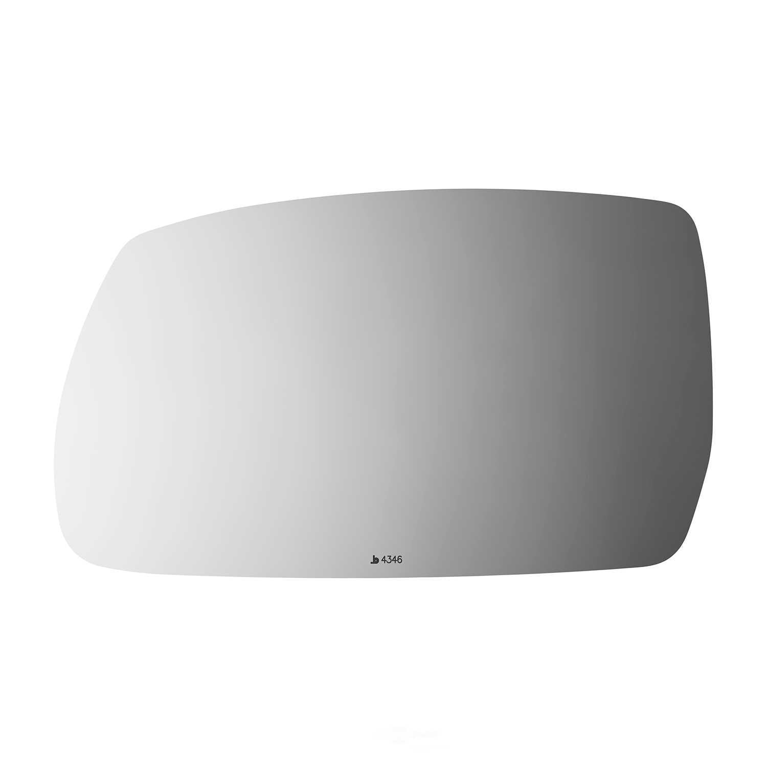 Burco Side View Mirror Replacement Glass - Clear Glass - 4346
