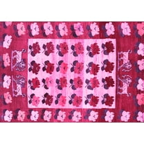 Ahgly Company Indoor Rectangle Persian Pink Traditional Area Rugs, 5' x 7'