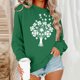 thumbnail image 5 of TaTaai Round Neck Long Sleeve St. Patrick‘s Day Tees for Women 2026 Casual Loose Fit Printed Sweatshirt Soft Polyester Pullover Fall Daily Top Gift, 5 of 6