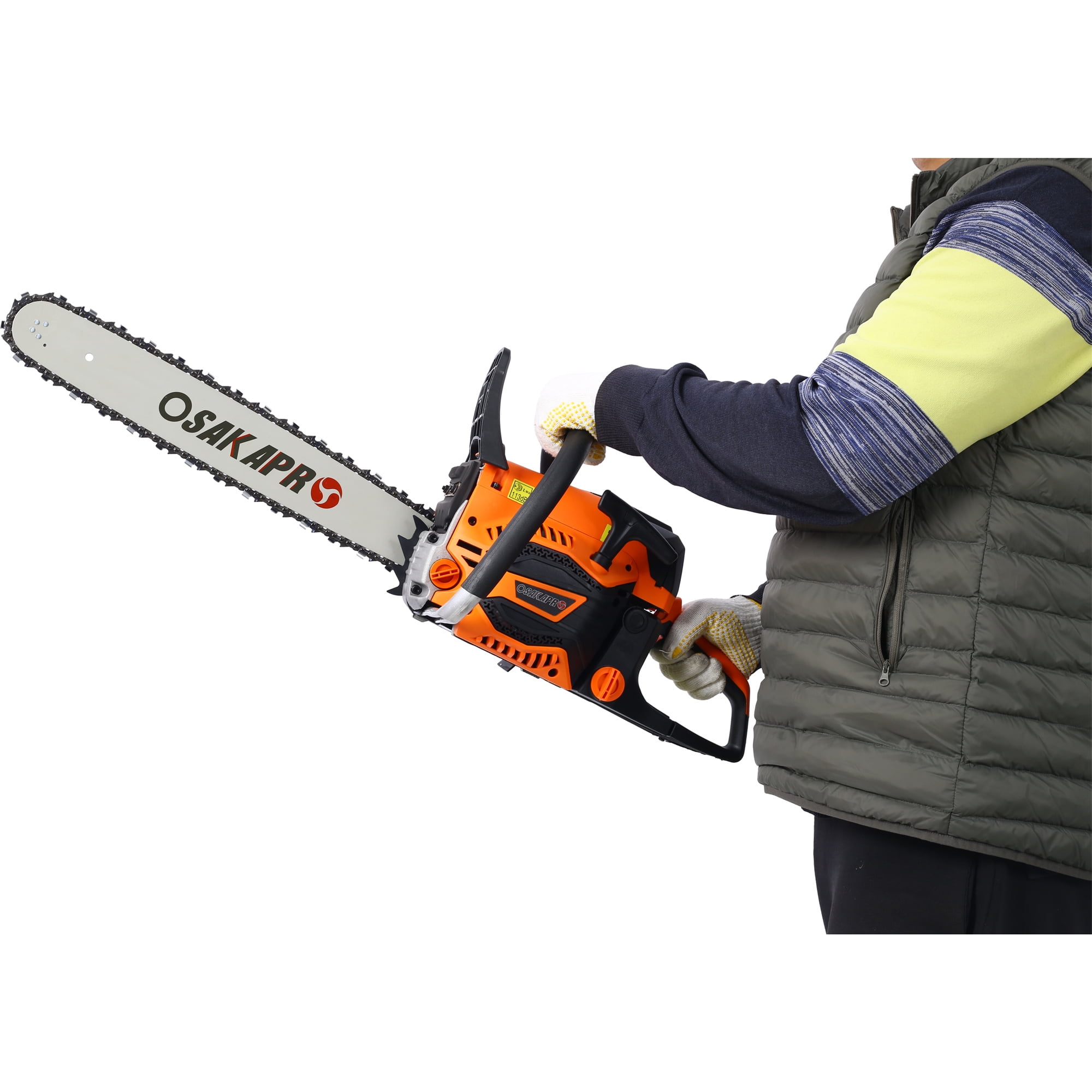 Holaki 62CC Gas Powered Chainsaw,20 Inch 2-Cycle Petrol Handheld Chain Saw,Gasoline Gas Chainsaws for Tree Wood Cutting,EPA Compliant,Orange