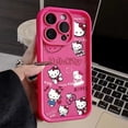 thumbnail image 3 of Funda de teléfono con dibujos animados de Hello Kitty, funda protectora suave de silicona con sensación de piel para iphone 13, 14, 15, 12, 11, xr, xs, Promax, 3 of 4