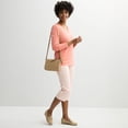 thumbnail image 4 of Women's Croft & Barrow® The Extra Soft V-Neck Sweater Color: Light Pink Size: XX LARGE, 4 of 4