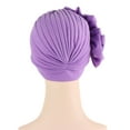 thumbnail image 4 of BKQCNKM Head Turbans for Women, Cancer Headwear for Women, Beanie for Women, Pre Tied Head Scarf for Women, Purple One Size, 4 of 7