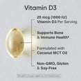 thumbnail image 3 of Sports Research® Vitamin D3 1000 IU with Coconut Oil - Non-GMO Gluten & Soy Free (360 Softgels), 3 of 8