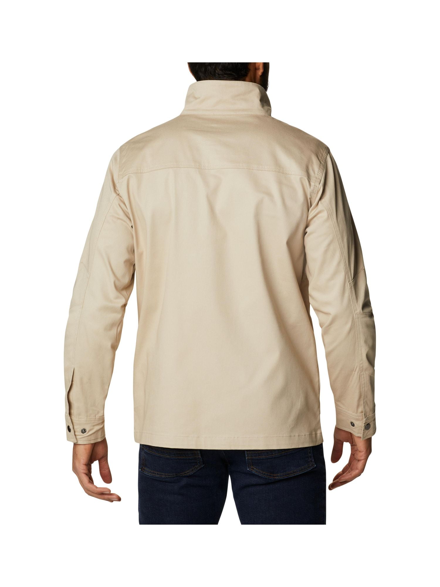 COLUMBIA SPORTSWEAR CO. Mens Tanner Ranch Beige Stretch Zip Up 