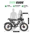 thumbnail image 4 of BopzinElectric Bike for Adults 3000W, 52V 40Ah, 90-120 Miles, 20'' Fat Tire Ebike , UL2849, 4 of 9