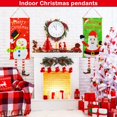 thumbnail image 1 of 2 PCS Bandera colgante de tela de Navidad Decoración de pancarta de Navidad Feliz Navidad Muñeco de nieve Bandera colgante de Papá Noel para la decoración de la tienda de ventana de Navidad, 1 of 2