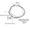thumbnail image 3 of Ankle Bracelet Adjustable Double Layers Ankle Chain Foot Chain for Women, 3 of 7