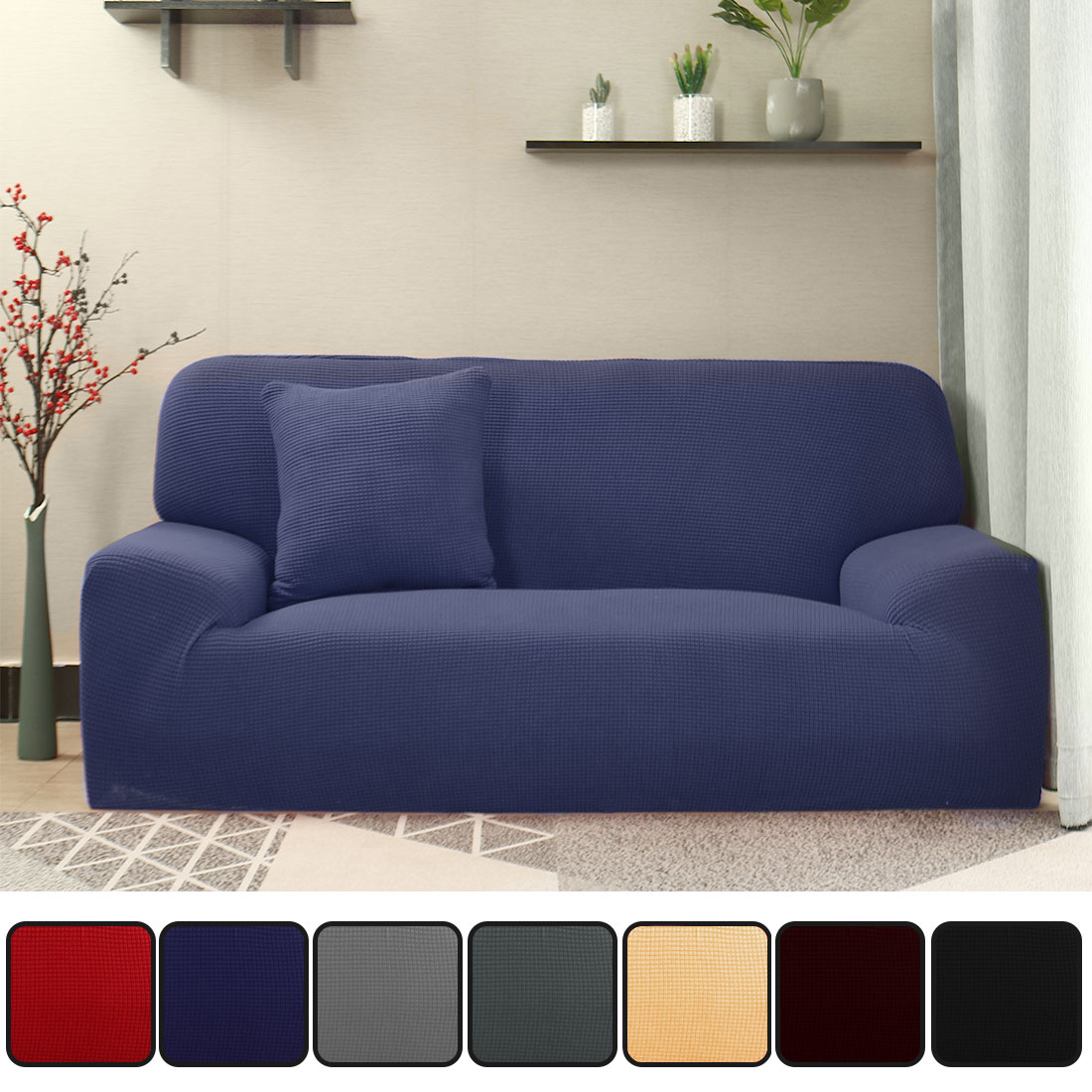 Jacquard Sofa Covers 1Piece 1 2 3 4 Seater Couch Cover Furniture