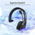 thumbnail image 3 of TECKNET Trucker Auriculares Bluetooth con micrófono con cancelación de ruido inalámbricos en la oreja, auriculares inalámbricos manos libres para teléfono celular, computadora, oficina, hogar, centro, 3 of 5