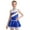 Royal Blue, variant on MSemis Girls Cheer Leader Uniform Dance Dress Shiny Sequin Sleeveless Dancewear Royal Blue 10