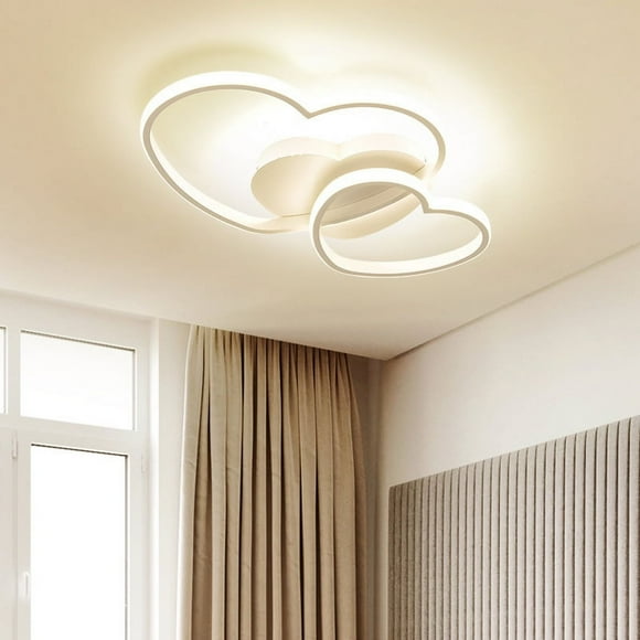 Lampe à plafond LED peut réguler les lampes de salon modernes en forme de coeur la lampe de restauration moderne simple Balcon Balcon Aisle 42W (Lumière blanche blanche