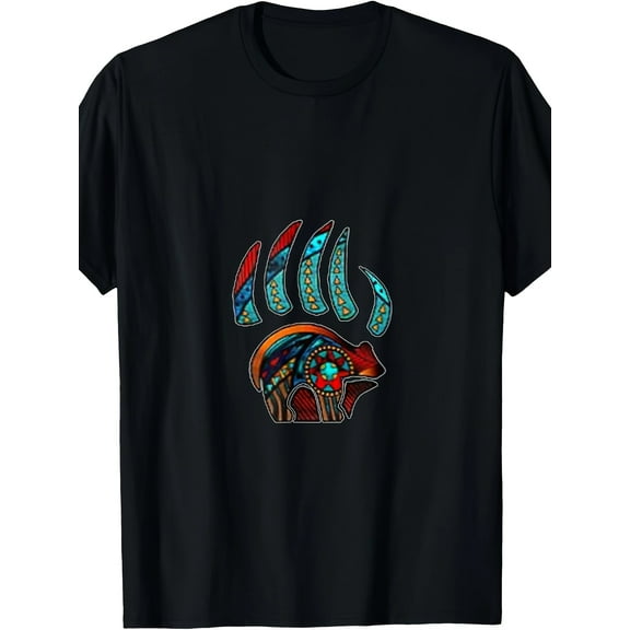 [220g Bear Claw T-Shirt] Native American Bear Claw T-Shirt220g