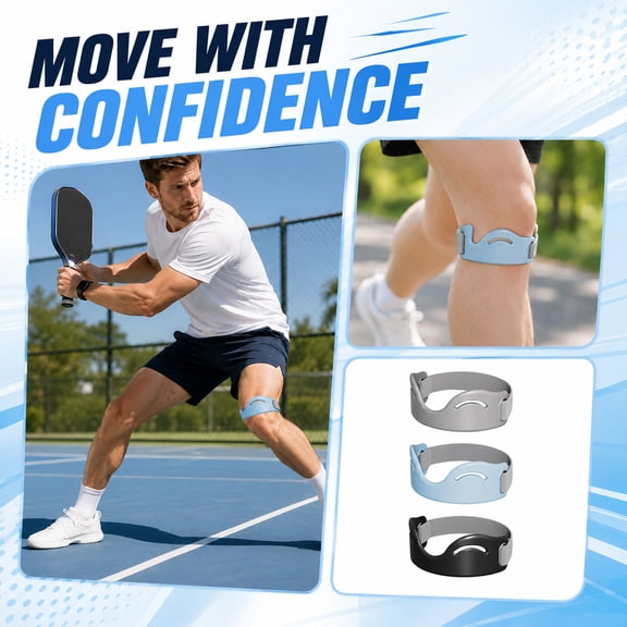 Knee Brace for Running Patellar Tendon Support Strap Knee Support for Knee Pain for Men Women Meniscus Tear Knee Support 7X4 Inch Gray Single Unit