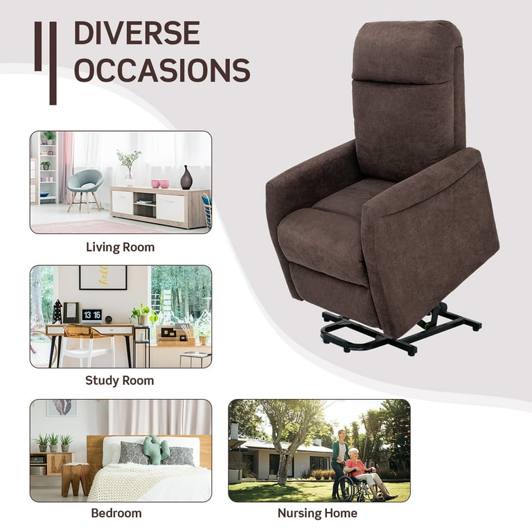 Costway Power Lift Recliner Chair for Elderly Living Room Chair w