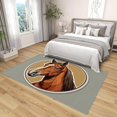 thumbnail image 4 of 3x5 Rug, Horse Door Mat Washable Non Slip Soft for Entryway, Western Farmhouse Animal Rug, Farm Animal Carpet, Horse Home Decor & Gifts, 4 of 7