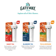 Cirkul Gateway Tea Flavor Cartridge Variety Pack, 6-Pack ( 2 Sweet Tea, 2 Tea and Lemonade, 2 Blueberry Tea)