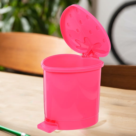 WHAMVOX Office Waste Basket Random Color Plastic 1Pack 6.5x5.7x5.7in