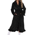 thumbnail image 2 of Premium Womens Plush Soft Robe , Warm, Coral Fleece Bathrobe, 2 of 9