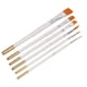thumbnail image 4 of Pinceles 6 PCS Pincel De Pintura Multiusos Mini Nylon Varilla Blanca Pintura Al óleo Puntas Redondas Puntas Planas Conjunto De Pinceles De Acuarela, 4 of 7