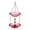 Red, variant on Hummingbird Mister, Solar Cascade Hanging Bird Bath Fountain, Hanging Solar Bird Feeder And Bird Bath For Outdoor Garden, Multicolor