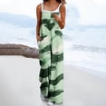 thumbnail image 2 of Ayfxijin Work Pants Women Fashion Casual Loose Printed Pockets Sleeveless Back Strap Jumpsuit, 2 of 5