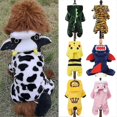 thumbnail image 1 of Ropa para perros pequeños, disfraz de forro polar para cachorros, gatos, chihuahuas, monos para mascotas, ropa para bulldog francés, sudaderas con capucha para mascotas., 1 of 2