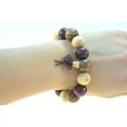 thumbnail image 2 of 15mm Wood Beads Tibetan Buddhist Prayer Bracelet Mala - 91168, 2 of 3