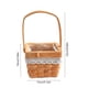 thumbnail image 3 of Cesta de Mimbre para Flores Hecha a Mano Qazbgdl | Arreglo Decorativo de Madera Beige | Cesta de Regalo de Una Pieza para Decoración Del Hogar, 3 of 6