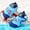 Dark Blue, variant on Girls Quick Drying Water Shoes, Soft Sole Non Beach Sneakers, Aqua Socks Swim Shoes with Easy Strap Closure for Kids 1-9 Years