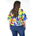 thumbnail image 3 of Blusa Con Moño Roman Fashion Tallas Extras 1832 Multicolor 36, 3 of 7
