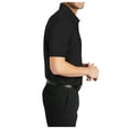 thumbnail image 2 of Yellow Rooster Mens Short Sleeve Silk Touch Performance Pocket Polo Black XS, 2 of 4