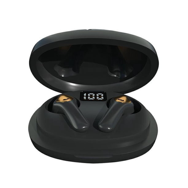 Auriculares Inalámbricos Impermeables para Juegos Control de Táctiles o Micrófono Pantalla Digital LED con Graves