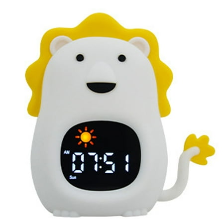 Lovely Animal Shape Kids Alarm Clock Touch Activated Night Light for Children Bedroom Or Desk Decoration