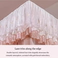 thumbnail image 5 of Bunk Bed Canopy Curtain, Dormitory Mosquito Net with Zipper and Metal Frame, Privacy Bed Spread Blackout Curtains for Junior Loft Bed College Students Dorm, 5 of 8