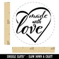 thumbnail image 2 of Made with Love in Heart Self-Inking Rubber Stamp Ink Stamper - Sky Blue Ink - Mini 1/2 Inch, 2 of 7