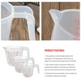 thumbnail image 3 of serony PVC Measurement Cup Professional Reusable Handheld Handled Graduated Cups Indoor Kitchen Restaurant Laboratory Tools 1000ML, 3 of 5