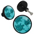 thumbnail image 2 of 4 Pcs Turtles Pattern Knobs for Kitchen Cabinet Cupboard Dresser Bookcase Drawer Pulls Handles Round Home Decor, 2 of 5
