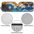 thumbnail image 6 of Yuyamidu Seaside Windshield Sun Shade for Jeep Wrangler TJ JK JKU 1997-2018, Frangipani Front Window Sunshade Sun Visor , Keep Your Car Cool, 6 of 7