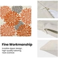 thumbnail image 5 of Fall Decor Pillow Covers 16x16 Set of 2, Burnt Orange Dahlias Flowers Throw Pillow Covers Geometry Modern Linen Farmhouse for Couch Sofa Summer Home Outdoor Decor, 5 of 5