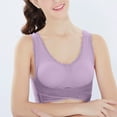thumbnail image 5 of Penkiiy Women Bras Woman's Lace Comfortable Breathable Bra Underwear No Rims Purple Bras, 5 of 8