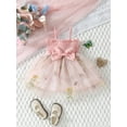 thumbnail image 2 of Biezeib Baby Girls Sleeveless Dress Summer Floral Embroidered Mesh Tulle A-Line Dress for Beach Party Cute Clothes, 2 of 6