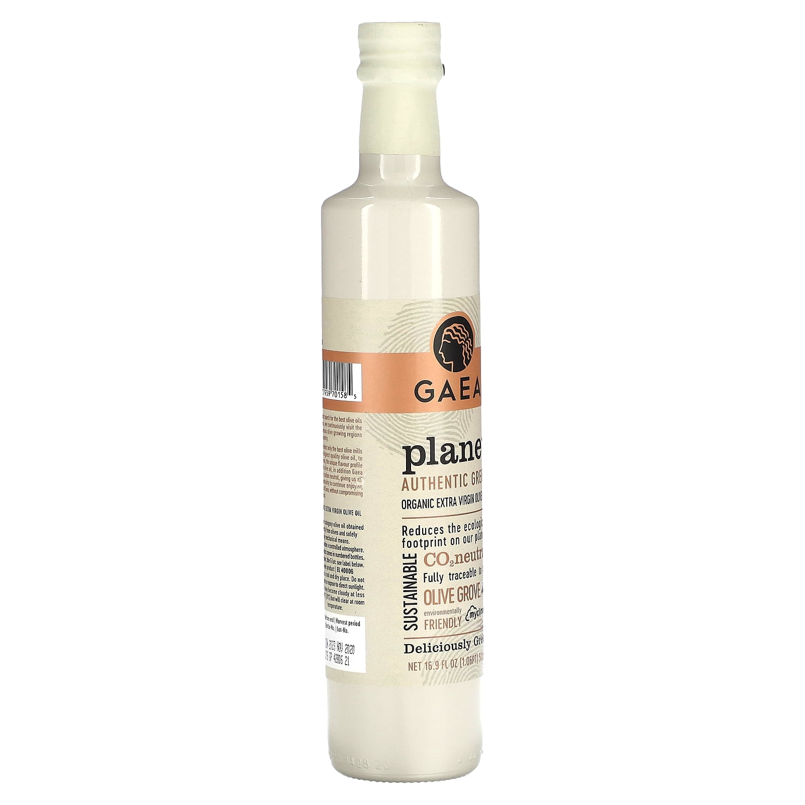 Gaea Planet Organic Extra Virgin Olive Oil, 16.9 fl oz (500 ml)