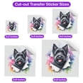 thumbnail image 5 of Funny Watercolor Adorable Scottish Terrier Peeking Through Torn Paper Effect Cutout Transfer Sticker Scottie Dog Lover Gifts Transparent Decal Art Decor - 00026, 5 of 5