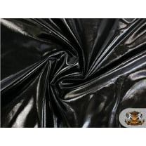 Spandex Metallic BLACK Fabric / 60" Wide / Sold by the Yard