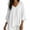 White, variant on SOOMLON Peplum Blouses for Women Plus Size V Neck Dolman 3/4 Sleeve Shirts Loose Solid Ruched Tops Comfy Casual Clothes