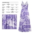 thumbnail image 3 of Femmes Été Casual Imprimé Bohème Sangle Floral Longue Robe Maxi, Sans Manches V Robe de Cou, 3 of 5